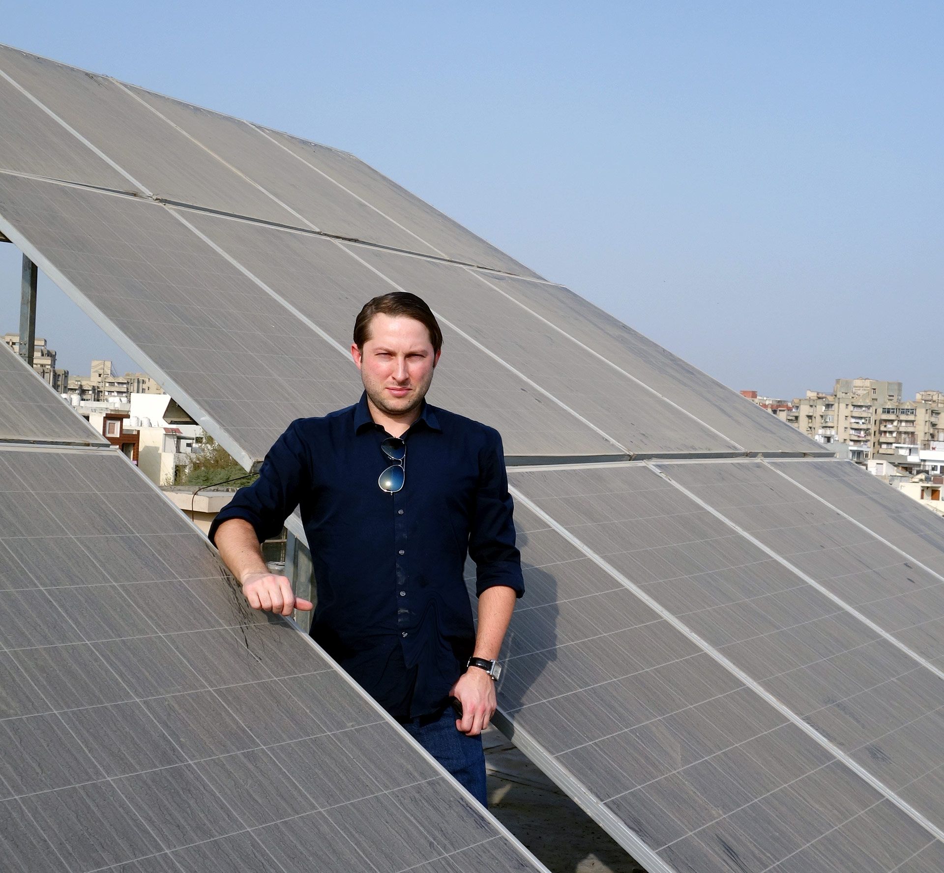 enough solar panels to operate as a zero emission office