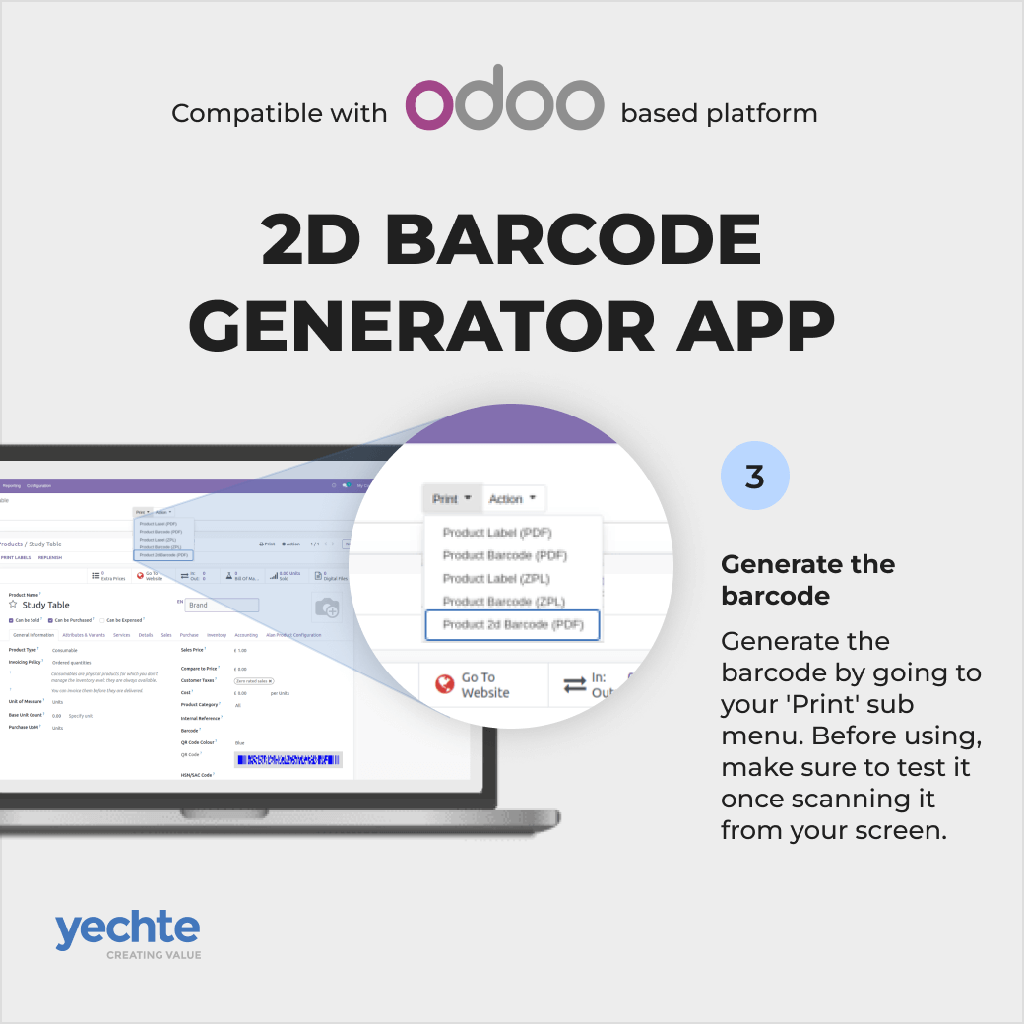 2D Barcode Generator App