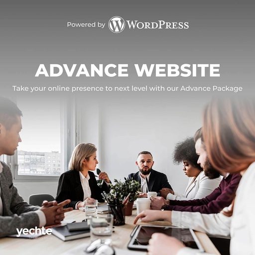 WordPress Advance Website (Personal Hosting (free), 3 Months SSL Certificate (free), 1 Month Support (free))